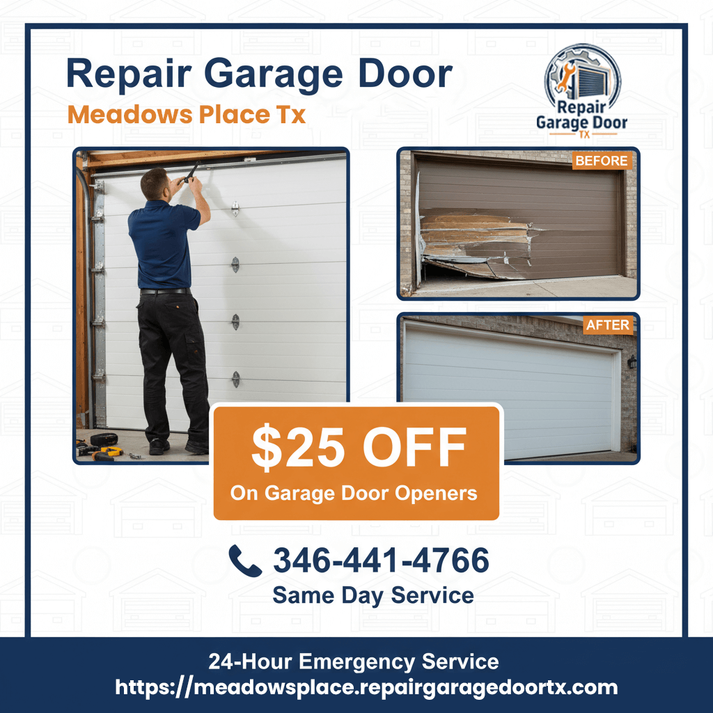 Repair Garage Door Meadows Place TX
